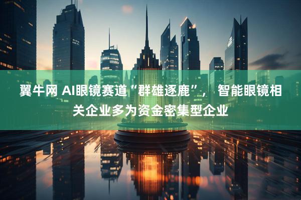 翼牛网 AI眼镜赛道“群雄逐鹿”， 智能眼镜相关企业多为资金密集型企业
